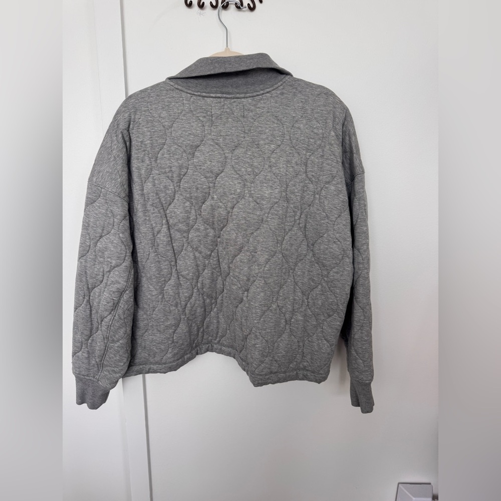 Ralph Lauren Sport RLX Gray Quilted Zip Pullover - Picture 2 of 7